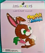 Makit & Bakit Brown Bunny Rabbit Suncatcher Kit Kids Craft Little Makers Easter
