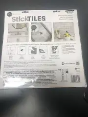TIL4965FLT Pearl White Vinyl Peel and Stick Tiles (3.06 sq. ft./4-Pack)