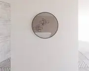 800/600mm ABS Gold/Black/Brushed Nickel Framed Plain Round Wall Mounted Mirror Only