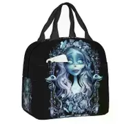 a124 Corpse Bride Insulated Lunch Bag Ghost Tim Burton Thermal Cooler Lunch Tote Office Work School ylp124