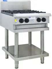 LUUS Professional 4 Burner Cooktop W/ Pilots & Flame Failure CS-4B-P NG