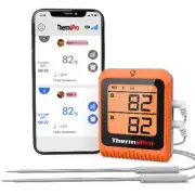 Wireless Meat Thermometer 150M Bluetooth Rechargeable Grill Kitchen Thermometer