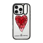 iPhone 16 Pro Impact Ring Stand Case MagSafe Compatible heart