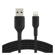 Belkin BOOST CHARGE Braided IOS to USB-A Cable For iPhone & iPad Black - 1m