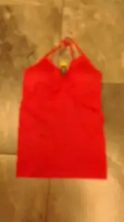 NWT COOBIE WOMENS CAMI LACE TRIM SHELF BRA PADDING POMEGRANATE O/S #1243