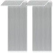 30 Pack 9" Heavy Duty Metal Tent Stakes Garden Edging Fence Hooks for Canopies