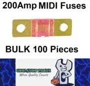 100 x 200A MIDI Fuses ANS 200Amp Fuses 41mm x 12mm 4wd Caravan Fuses 100pcs
