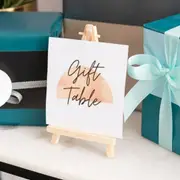 Set 24 Mini Wood Tabletop Display Easels