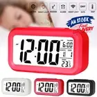 Snooze Alarm Clock Thermometer Digital Alarm Clock Backlight Bedside Calendar