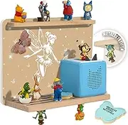 Children's Shelf: Compatible with Toniebox and 40 Tonies Hearing Figures [New: Stand or Hang] Tonie Shelf Storage Nursery Fairy Beige for Girls and Boys I Test Winner Made of FSC Wood
