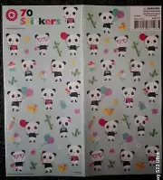 HAPPY PANDA STICKERS - 70 GLITTER STICKERS