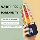 6-Blade Travel Blender - 400ML USB Leakproof Cup for Smoothies & Protein Shakes,