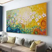 Mintura Handmade Knife Flowers Oil Painting On Canvas Modern Home Decor Wall Art