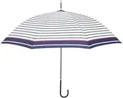 Windproof Travel Umbrella Umbrellas for Rain Golf Umbrella Sun and Rain Proof Umbrella Portable Automatic Open Canopy Vented Cane Stick Umbrella Rain Umbrella Windproof (Color : White)