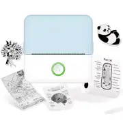 Mini Portable Thermal Printer Wireless Printer with Bluetooth Compatible with An