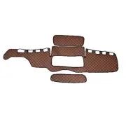 For MAN TGX 2007-2019 Trucks Without Sensor Brown Dashboard Panel Mats Covers