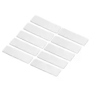 2.73 x 0.78inch Engraved Name Tags Kit,10Pcs Blank Badge with Pin,Silver Tone