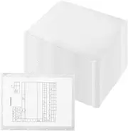 FUNSUEI Pack of 50 A4 Filing Document Folders with Zip and Perforated Edge, Folders for Office