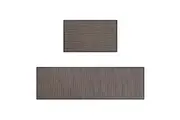 ZUNI 2PCS Kitchen Rugs Mats Non Slip Anti Fatigue for Kitchen Floor Home Black