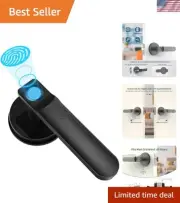 Smart Fingerprint Door Lock Keyless Entry Biometric Handle for Bedroom Office
