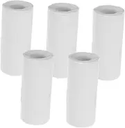 5 Rolls Mini Handheld Printer Mini Printer Stickers Thermal Sticker Thermal Printing Sticker Self Adhesive Thermal Label Thermal Printer Sticker Labels for Printer White Paper