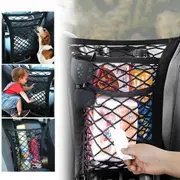 2PCS 3-Layer Universal Car Seat Mesh Storage Net Bag Organizer Holder Multi-Pocket