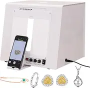 Photography Light Box Photo Studio Video Jewelry Photography Softbox with Dimmable Turntable Jewelry Small Items Jewelry Photography Light Box Kit (