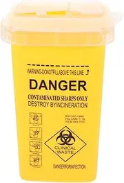 Garneck Disposal Container with Lid Capacity Waste Bin for Supplies More Odor Containment Easy Access Multi Purpose Disposal Box