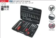 Selta Taiwan 172pc 1/4-3/8-1/2" Dr. Reg. Deep Socket & Accessory Torx E-Star Bit