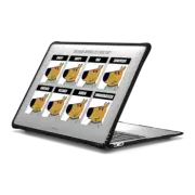 MacBook Air 13-inch (M1 / Intel) Impact Case Many Moods of Chill Guy Laptop Case