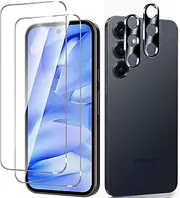 (2+2PCS) RUNGOS Top 9H+ for Samsung Galaxy S23 Plus / S23+ Screen Protector Tempered Glass, with Camera Lens Protector [Fingerprint Sensor Friendly] HD Military Grade Shatterproof & Longest Durable