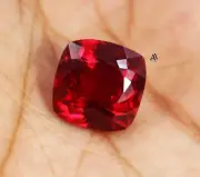 11.40 Ct Natural Certified Pigeon Blood Red Ruby Cushion Unheated Loose Gemstone