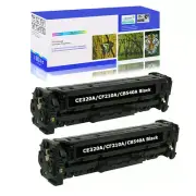 2 PACK- Black CE320A 128A Toner for HP Color Laserjet Pro CP1525NW CM1415FNW MFP