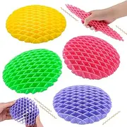 Fidget Worm Toy for Adults, Pack of 4 Fidget Slug Toy, Stress Relief Fidget Worm, Sensory Stress Relief Toy for Children Adults, Resistance Fidget Toy for Anxiety Relief