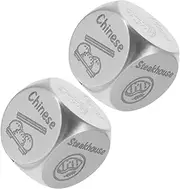 Toyvian 2pcs Food Decision Creative Meal Selector for Friends for Dinner Dates Parties and Gatherings Unique Pocket for Fun Decision Making