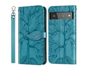 For Google Pixel 6 Cover with Kickstand - Blue