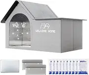 Pet Cooling House | Folding Kitten Cooling Nest with Ice Packs - Comfortable Ice House, Spacious Hot Weather Cooler Nesting for Large Small Kitten Puppy