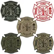 VELCRO® BRAND Fastener Morale HOOK FD Fire Department Logo Seal Patches 3.25"