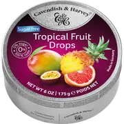 Cavendish & Har Tropical Fruit Sugar Free Candy 175g x 10