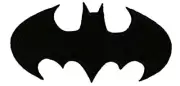 Batman Black - Iron On or Sew On Embroidered Patch Est. 4"