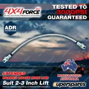 1 Rear Braided Extended LH or RH Brake Hose Line for Ford Ranger PX 11-16 2"-3"