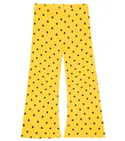 [Mini Rodini] Mini Rodini Polka dotted flared jersey pants Y 10/11 yellow