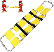 Portable Folding Stretcher, Scoop Stretcher,For Home Hospital Transfer First Aid Portable Stretcher Adjustable Length,for Elderly(A)