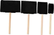 DIY Painting Drawing Supplies Boys and Girls Sponge Brush Set 4 Multi-Size Foam Brushes Reusable Easy to Clean for Artistic Sponge Tools