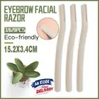9X Eyebrow Facial Razor Dermaplaning Tool with Biodegradable Wheat Straw Handle