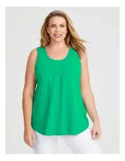 [Taking Shape] Australian Cotton Element Tank in Deep Mint