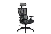 Maestro Furniture MECCA Ergonomic Double Mesh Back & Seat Manager Computer Office Task Chair - Black