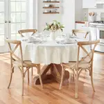 Elrene Elegance Plaid Jacquard Oval Tablecloth, 60 x 84