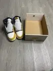 Air Jordan 1 Retro Hi OG Yellow Ochre GS Unisex Shoe Size 5Y Yellow FD1437-701