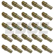 (25 PACK) 3/8 HOSE ID TO 1/4 MALE BSP BSPT STRAIGHT BRASS FITTING FUEL AIR WOG